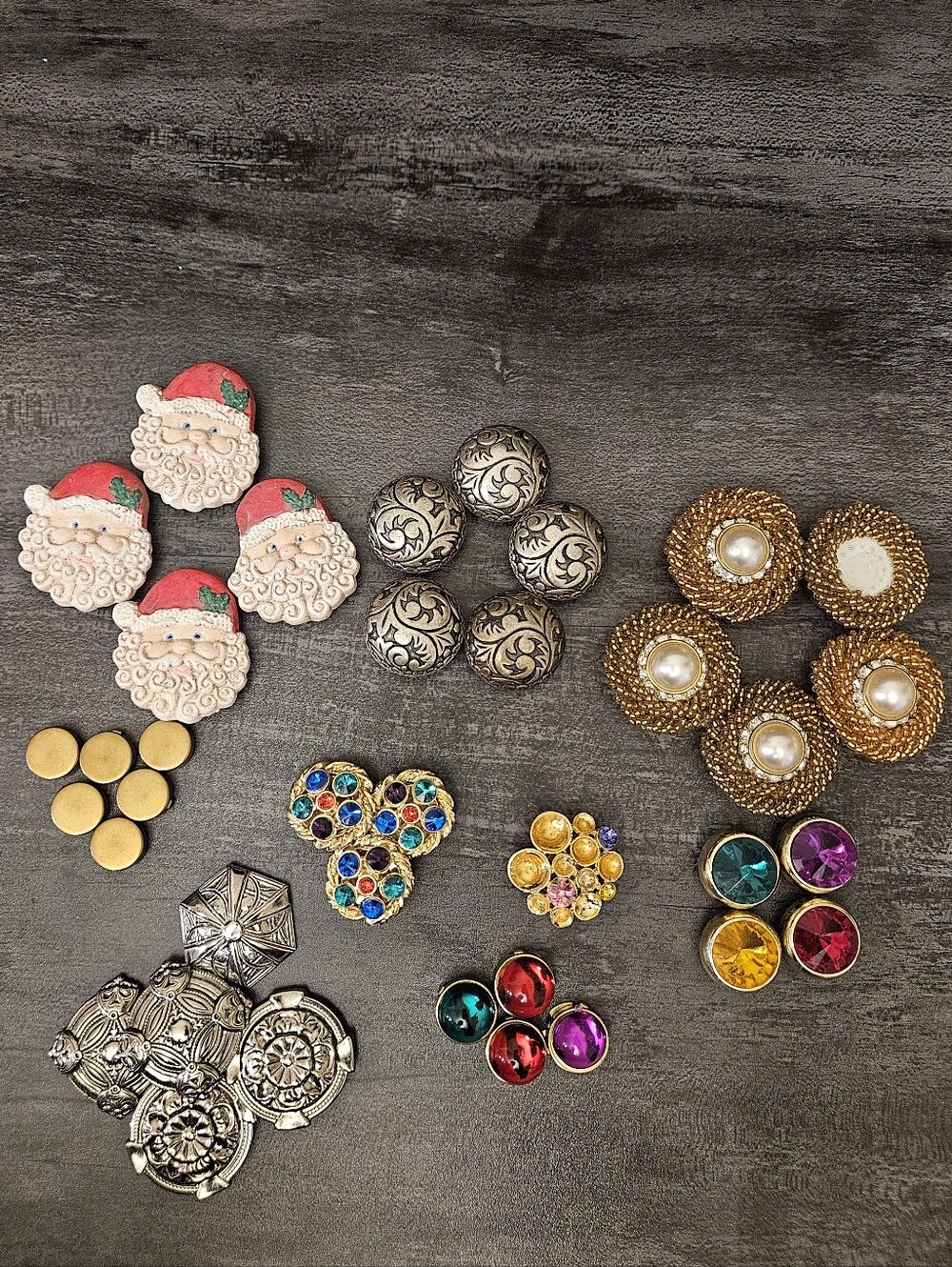 37 Piece Vintage Button Cover LOT